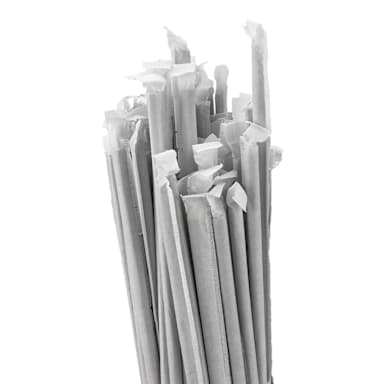 Darling Foodservice Wrapped Black Agave 8" Straw - 5000 / CS