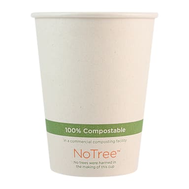 World Centric CU-SU-12 No Tree Paper 12 Ounce Hot Cup - 1000 / CS