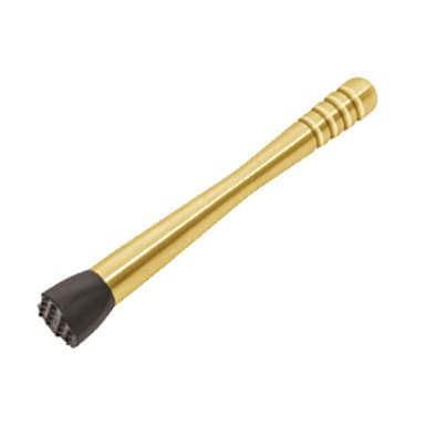 Hospitality Brands HB46/BARSTIK-G-012 S/S 9" Gold Barstik Muddler