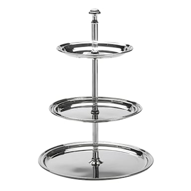 American Metalcraft STS3 S/S Round 3 Tier Display Stand