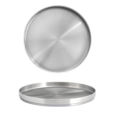 FOH DSP038BSS23 Soho S/S 7-1/2" Plate with Raised Rim
