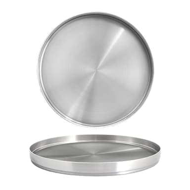 FOH DDP070BSS22 Soho S/S 11" Plate with Raised Rim - 6 / CS