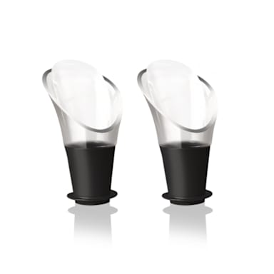 Vacu Vin 18540612-USA Crystal And Black Wine Pourer