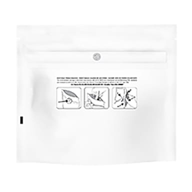 Dymapak SC-602516WHT 6 x 5.16" Child Resistant Pouch - 1000 / CS