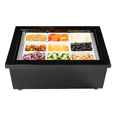 TableCraft CW8002BRATBK Blck 26.9 x 18 x 11.5 Single Portable Ice Well
