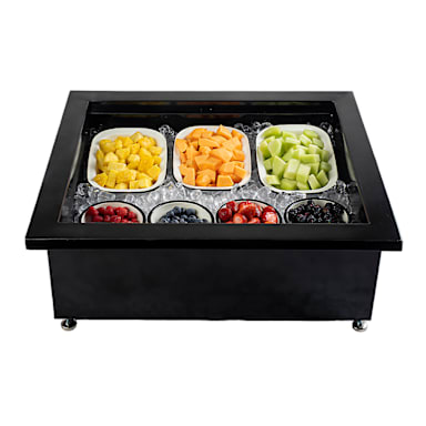 TableCraft CW8006BRATBK Blck 31 x 26.9 x 11.5 Double Portable Ice Well