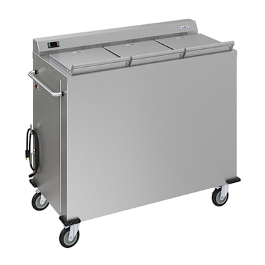 Carlisle DXPSBH3P S/S 3-Compartment Plate Heater