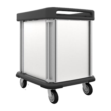 Carlisle DXSU2T1DPT10 TQ Supreme 10-Cap. Pass-Thru Meal Delivery Cart