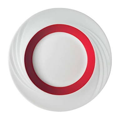 Schonwald 9181823-62931 Donna White 9" Bowl w/ Red Band - 6 / CS