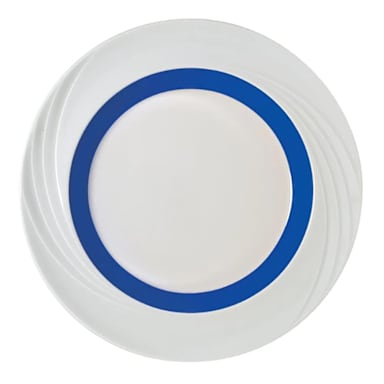 Schonwald 9181824-62971 Donna White 9.5 In Plate w/ Blue Band - 6 / CS