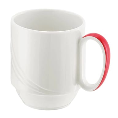 Schonwald 9185629-62931 Donna 9-1/2 Ounce Mug with Red Band - 6 / CS