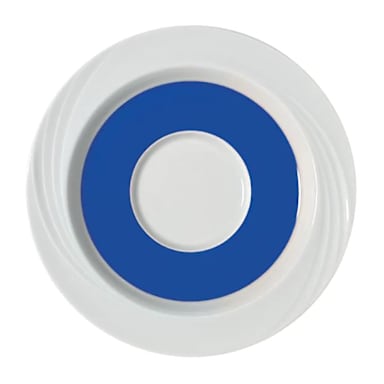 Schonwald 9187130-62972 Donna Wh 6.5 In Saucer w/ Blue Band
