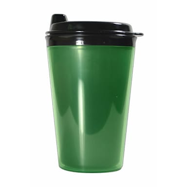 G.E.T. EC-116-1-JA Jade Double Wall 16 Oz Takeout Cup w/ Lid