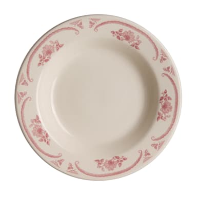 Homer Laughlin HL2532 American Rose 12-3/4 Oz. Rim Soup Bowl