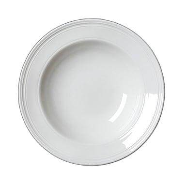 Steelite 1403X0121 White Bead Accent 24 Ounce Bowl - 6 / CS