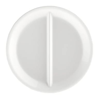 Bomiloli Rocco 49205Q969 Careware White 2-Cmpt 9" Plate