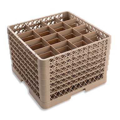Vollrath TR8DDDDDD 16-Cmpt Glass Rack with 6 Extenders