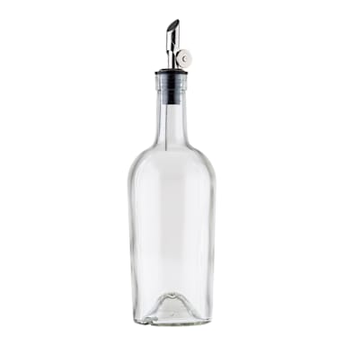 TableCraft 10379 17.5 Ounce Glass Bottle with S/S Pourer