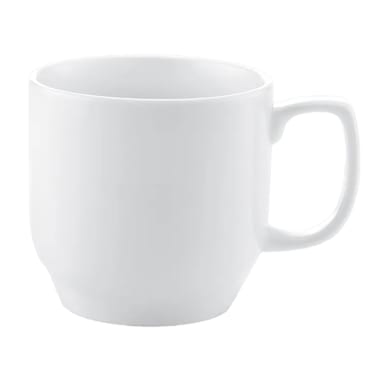 Bon Chef 1500002P Mid Century 8 Ounce White Coffee Cup