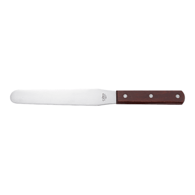 Winco TNS-7 7-15/16" x 1-1/4" Bakery Spatula w/ Wood Handle