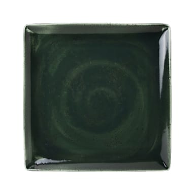 Steelite 12030553 Vesuvius Burnt Emerald 10.63 In Square Tray - 6 / CS