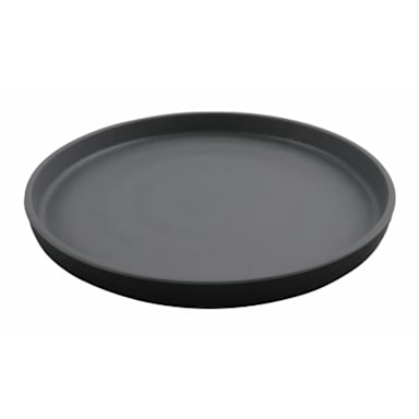 G.E.T. RP-9-GRM/BKM Roca Matte Gray/Black 9" Plate - Dozen