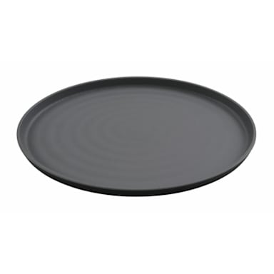 G.E.T. RO-1410-GRM/BKM Roca Matte Gray/Black 14 x 10 Platter - 6 / CS