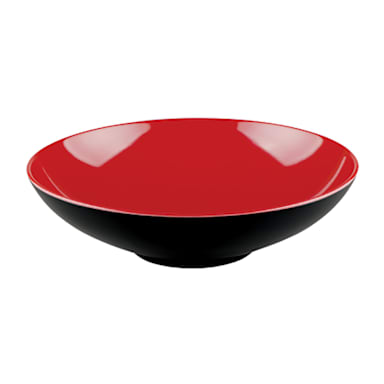 Elite Global Solutions JW92T-BR Karma Red/Black 44 Ounce Bowl - 6 / CS