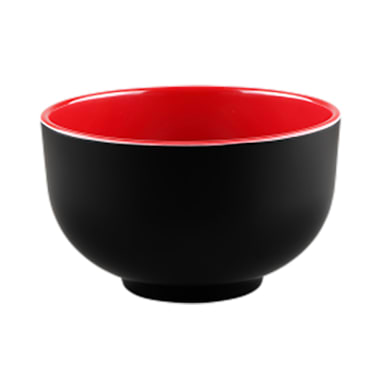 Elite Global Solutions JW4432T-BR Karma Red/Black 24 Oz. Bowl - 6 / CS