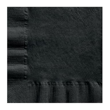 Hoffmaster 020212 Black Embossed 4.75 In. Beverage Napkin - 1000 / CS