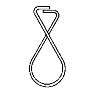 Darling Foodservice 2.5 In. x 1.1 In. Squeeze Ceiling Clip