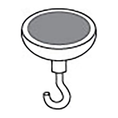 Darling Foodservice Chrome Plated 2" Magnetic Hook