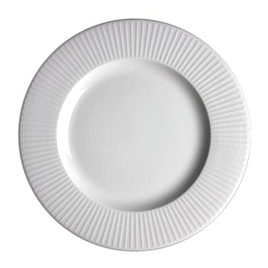 Steelite 9117C1184 Willow White 8" Medium Rim Plate