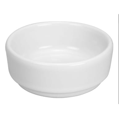 Diversified Ceramics DCI29W3 White 5 Oz. Stacking Salsa Dish 36 / CS