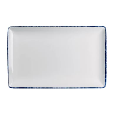 Steelite 7068MM300 Blue Dapple 12 x 7.5" Melamine Tray
