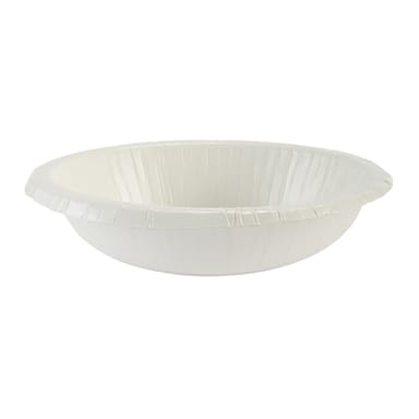 Dixie DBB12WR1 Individually Wrapped White 12 Oz. Paper Bowl