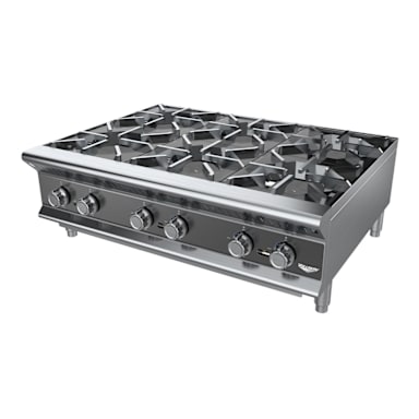 Vollrath HPG6-36 6 Burner 36.11 x 29.25 x 13.25" Gas Hotplate