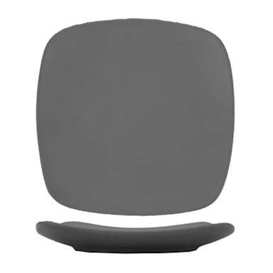 Int'l Tableware QP-7-MG Quad Matte Grey 7.75 In Square Plate