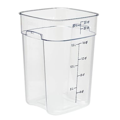 Cambro 22SFSPROCW135 FreshPro Clear 22 Quart Storage Container
