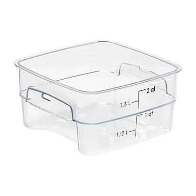 Cambro 2SFSPROCW135 FreshPro Clear 2 Quart Storage Container