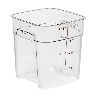 Cambro 8SFSPROCW135 FreshPro Clear 8 Quart Storage Container