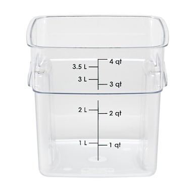 Cambro 4SFSPROCW135 FreshPro Clear 4 Quart Storage Container