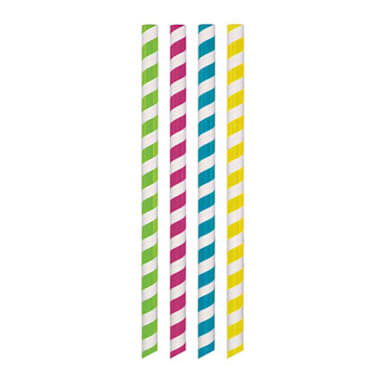 Hoffmaster 600263 Assrtd Color Boba Tea 8.5 In Paper Straw - 1400 / CS