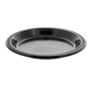 Pactiv MI10EY Black Meadoware 10-1/4" Plate