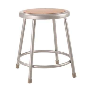 National Public Seating 6218 Gray Steel 18" Stool
