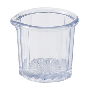 Winco PSN-2 Clear SAN 2 Ounce Syrup/Cream Pitcher