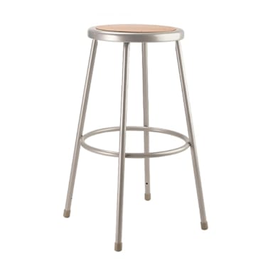 National Public Seating 6230 Gray Steel 30" Stool