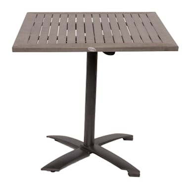 Just Chair PW801TT-2424 Grey Outdoor 24 x 24" Square Table