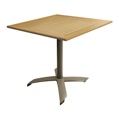Just Chair PW803TT-2424 Tan Outdoor 24 x 24" Square Table