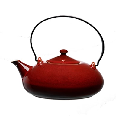 1880 Hospitality L6753074861 Rustic Crimson 14 Oz Teapot w/ Handle - 12/CS